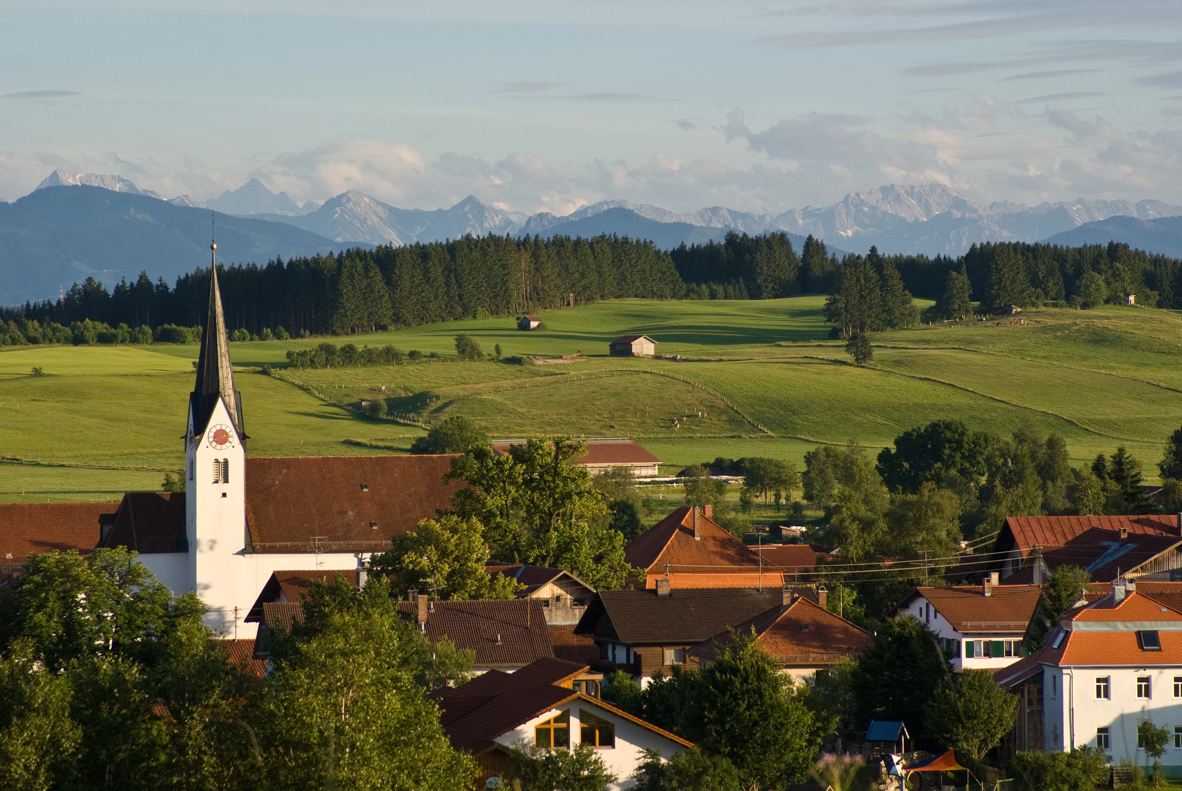 Hintergrund Bergkette in Aitrang